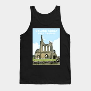 Byland Abbey, North Yorkshire UK. Travel poster Tank Top